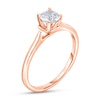 Thumbnail Image 2 of Diamond Solitaire Floral Engagement Ring 3/4 ct tw Round 14K Rose Gold (I2/I)