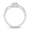 Thumbnail Image 2 of Diamond Bridal Set 1 ct tw Oval/Round 14K White Gold