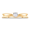 Thumbnail Image 3 of Diamond Solitaire Concave Engagement Ring 1/4 ct tw Round 14K Yellow Gold (I2/I)