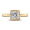 Thumbnail Image 3 of Diamond Solitaire Engagement Ring 1-1/2 ct tw Bezel-Set Princess 14K Yellow Gold (I2/I)