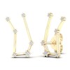 Thumbnail Image 4 of Diamond Gemini Constellation Earrings 1/8 ct tw Round 14K Yellow Gold