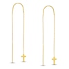 Thumbnail Image 1 of Cross Threader Earrings 14K Yellow Gold