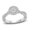 Diamond Engagement Ring 1/2 ct tw Round 10K White Gold