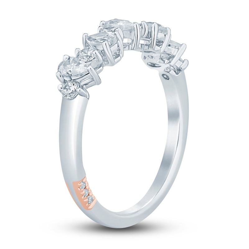 Pnina Tornai Diamond Anniversary Ring 3/4 ct tw Pear/Round 14K White Gold