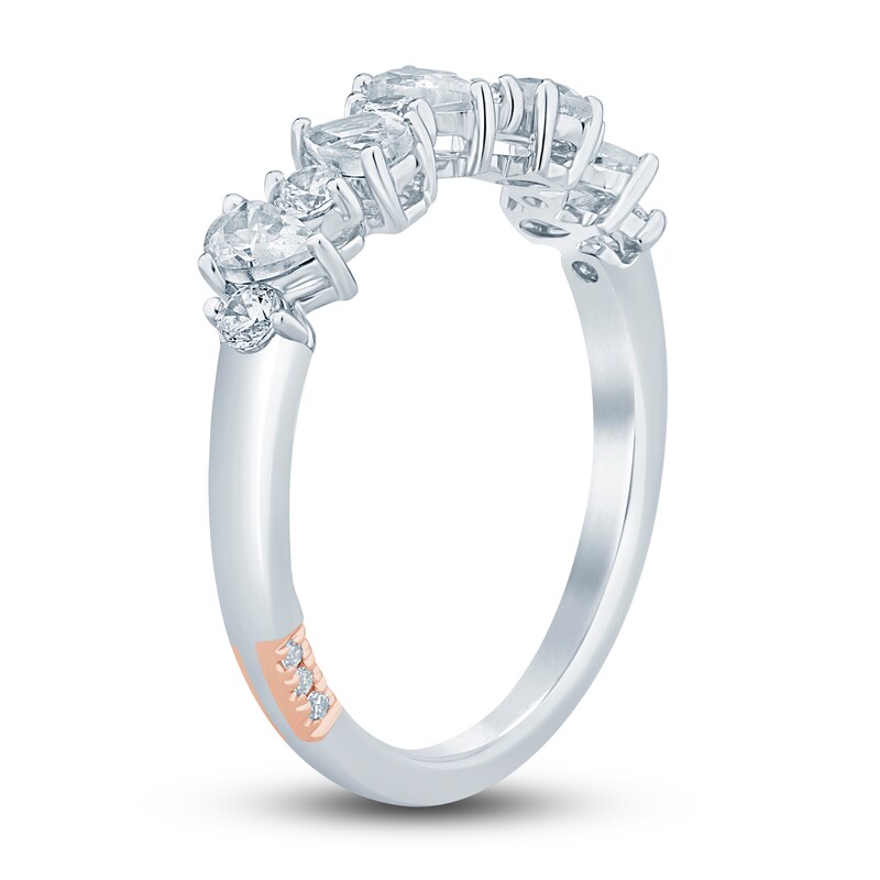 Main Image 2 of Pnina Tornai Diamond Anniversary Ring 3/4 ct tw Pear/Round 14K White Gold