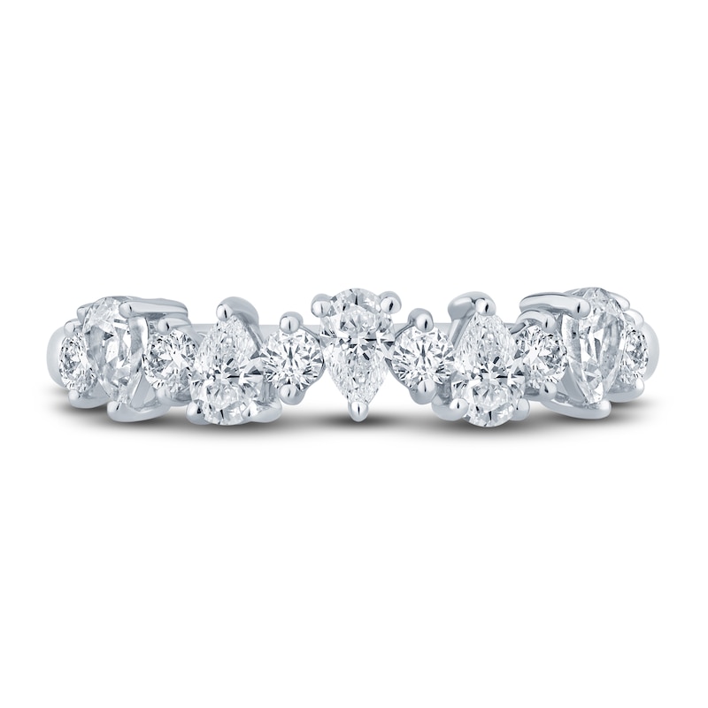 Main Image 3 of Pnina Tornai Diamond Anniversary Ring 3/4 ct tw Pear/Round 14K White Gold