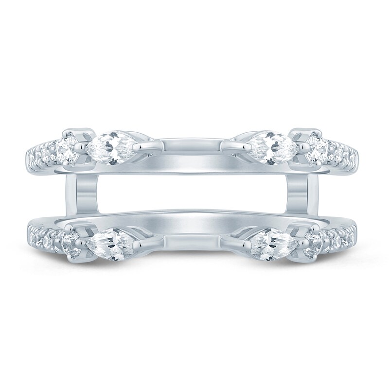 Main Image 3 of Pnina Tornai Diamond Enhancer Ring 1/2 ct tw Marquise/Round 14K White Gold
