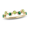 Thumbnail Image 1 of Juliette Maison Natural Peridot & Natural Emerald Ring 10K Yellow Gold