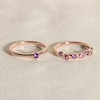 Thumbnail Image 4 of Juliette Maison Natural Peridot & Natural Emerald Ring 10K Yellow Gold