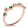 Thumbnail Image 2 of Juliette Maison Natural Pink Tourmaline & Natural Emerald Ring 10K Rose Gold