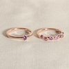 Thumbnail Image 4 of Juliette Maison Natural Peridot & Natural White Sapphire Ring 10K Yellow Gold