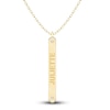 Thumbnail Image 1 of Juliette Maison Diamond Engravable Pendant Necklace Diamond Accents 10K Yellow Gold
