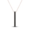 Thumbnail Image 1 of Pnina Tornai Black Diamond Pendant Necklace 5/8 ct tw Round 14K Rose Gold