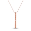 Thumbnail Image 3 of Pnina Tornai Black Diamond Pendant Necklace 5/8 ct tw Round 14K Rose Gold