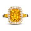 Thumbnail Image 3 of Le Vian Natural Citrine Ring 3/8 ct tw Round 14K Honey Gold
