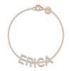 Thumbnail Image 1 of Juliette Maison Diamond Station Name Bracelet 3/4 ct tw Round 10K Rose Gold