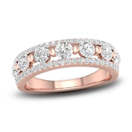 Diamond Anniversary Band 7/8 ct tw Round 14K Rose Gold