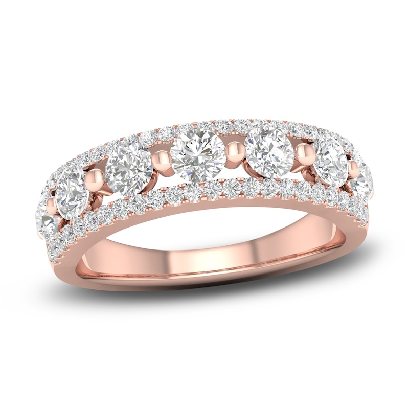 Main Image 1 of Diamond Anniversary Band 7/8 ct tw Round 14K Rose Gold