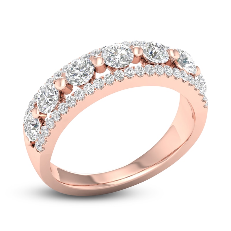 Main Image 2 of Diamond Anniversary Band 7/8 ct tw Round 14K Rose Gold