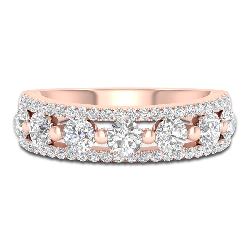 Main Image 5 of Diamond Anniversary Band 7/8 ct tw Round 14K Rose Gold