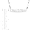 Thumbnail Image 2 of Personalized High-Polish Name Link Necklace Yellow Gold-Plated Sterling Silver 18" 7.0mm