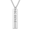 Thumbnail Image 1 of Men's Engravable Pendant Necklace Sterling Silver  22"