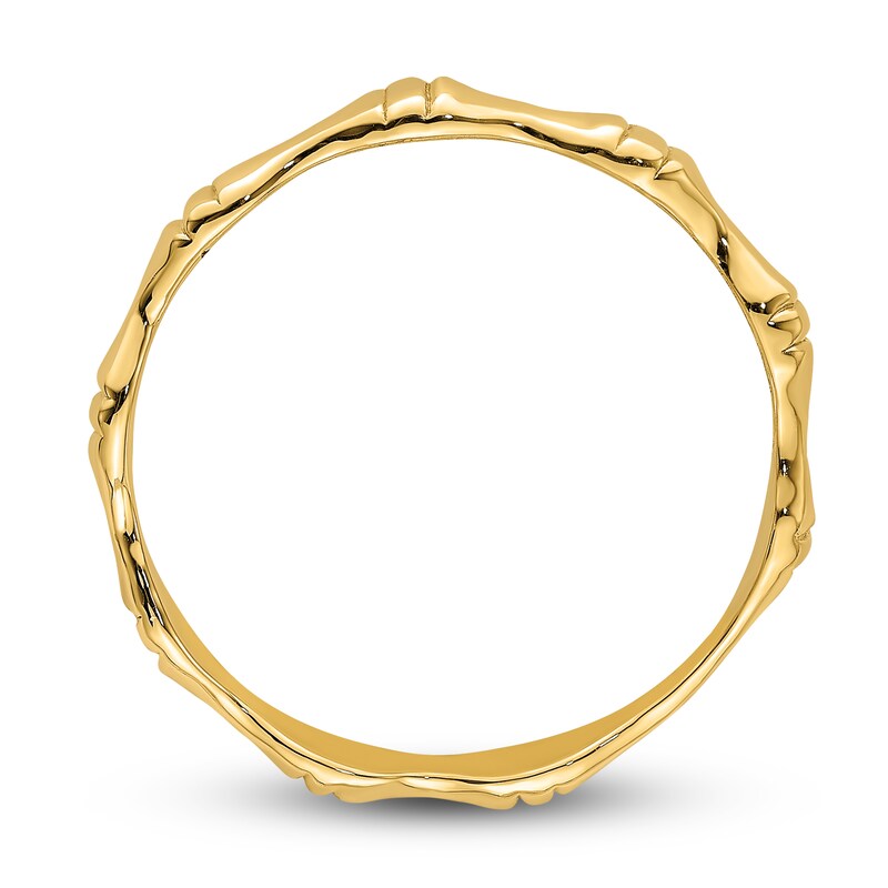 Main Image 2 of High-Polish Bamboo Ring 14K Yellow Gold