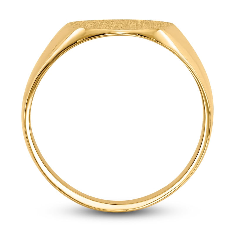 Main Image 2 of Men's Signet Ring 14K Yellow Gold