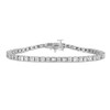 Thumbnail Image 0 of Diamond Bracelet 1 ct tw Baguette/Round 14K White Gold 7"