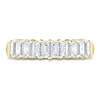 Thumbnail Image 2 of Pnina Tornai Lab-Created Diamond Anniversary Band 2 ct tw Emerald 14K Yellow Gold