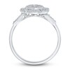 Thumbnail Image 2 of Diamond Floral Ring 1/3 ct tw Round 14K White Gold