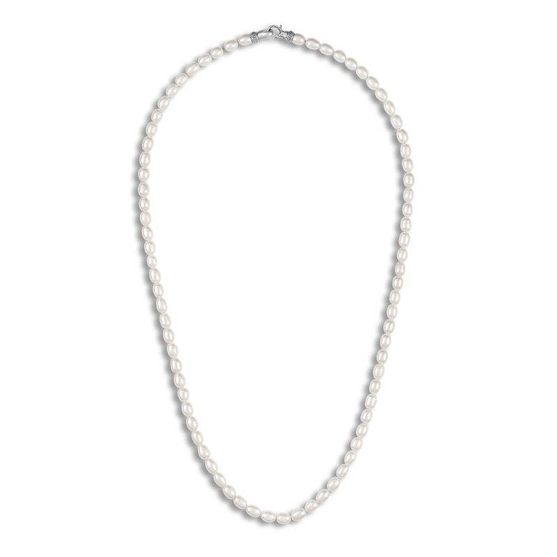 Main Image 1 of 1933 by Esquire Men's Freshwater Cultured Pearl Necklace Sterling Silver 20"