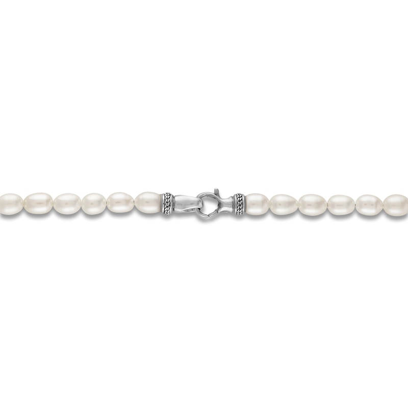 Main Image 3 of 1933 by Esquire Men's Freshwater Cultured Pearl Necklace Sterling Silver 20"
