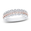 Thumbnail Image 0 of Diamond Multi Row Anniversary Band 1/2 ct tw Round 14K Two-Tone Gold