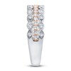Thumbnail Image 2 of Diamond Multi Row Anniversary Band 1/2 ct tw Round 14K Two-Tone Gold