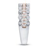 Thumbnail Image 1 of Diamond Multi Row Anniversary Band 1/2 ct tw Round 14K Two-Tone Gold