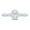 Thumbnail Image 2 of Pnina Tornai Diamond Engagement Ring 3/4 ct tw Oval/ Round Platinum