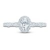 Thumbnail Image 3 of Pnina Tornai Diamond Engagement Ring 3/4 ct tw Oval/ Round Platinum