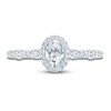 Thumbnail Image 2 of Pnina Tornai Diamond Engagement Ring 3/4 ct tw Oval/ Round Platinum