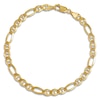 Thumbnail Image 1 of Solid Figaro Chain Bracelet 14K Yellow Gold 8" 5.0mm