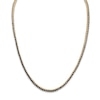 Thumbnail Image 2 of Black Diamond Tennis Necklace 7-1/2 ct tw Round 14K Yellow Gold 17"