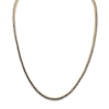 Thumbnail Image 1 of Black Diamond Tennis Necklace 7-1/2 ct tw Round 14K Yellow Gold 17"