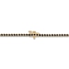 Thumbnail Image 3 of Black Diamond Tennis Necklace 7-1/2 ct tw Round 14K Yellow Gold 17"
