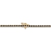 Thumbnail Image 2 of Black Diamond Tennis Necklace 7-1/2 ct tw Round 14K Yellow Gold 17"