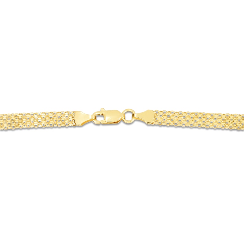 Main Image 2 of Hollow Bismark Chain Bracelet 14K Yellow Gold 7.25" 4.7mm