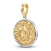 Thumbnail Image 2 of LUSSO by Italia D'Oro Men's Lion Head Coin Charm 14K Two-Tone Gold