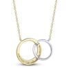 Thumbnail Image 2 of Shy Creation Diamond Circle Necklace 1/8 ct tw 14K Two-Tone Gold SC22009316