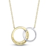 Thumbnail Image 3 of Shy Creation Diamond Circle Necklace 1/8 ct tw 14K Two-Tone Gold SC22009316