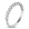 Thumbnail Image 2 of Diamond Bezel Wedding Band 1/4 ct tw 14K White Gold 2.7mm