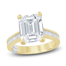 Pnina Tornai Lab-Grown Diamond Emerald-Cut Engagement Ring 5-5/8 ct tw 14K Yellow Gold